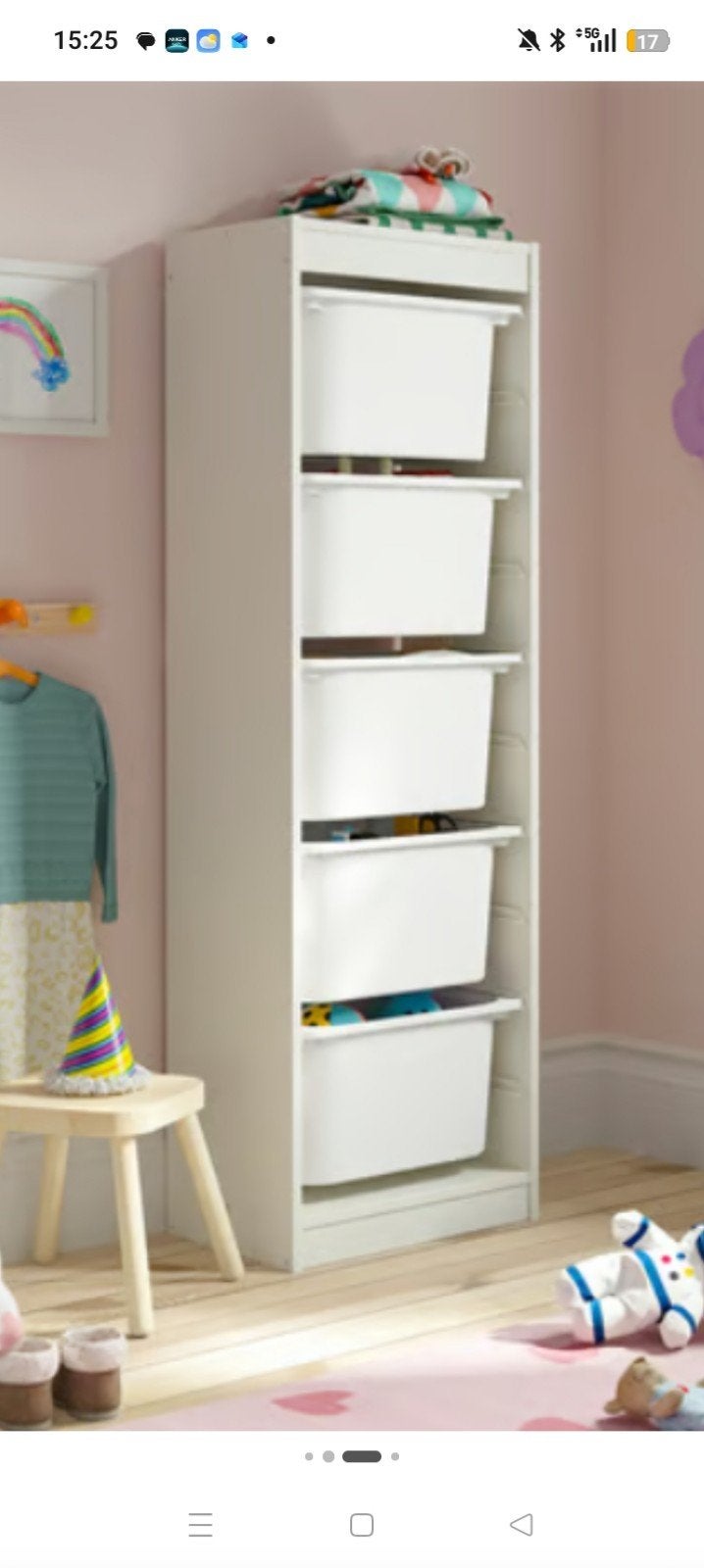 IKEA TROFAST Opbergkast met roze bakken, Ophalen, Gebruikt, 105 cm of meer, Minder dan 50 cm