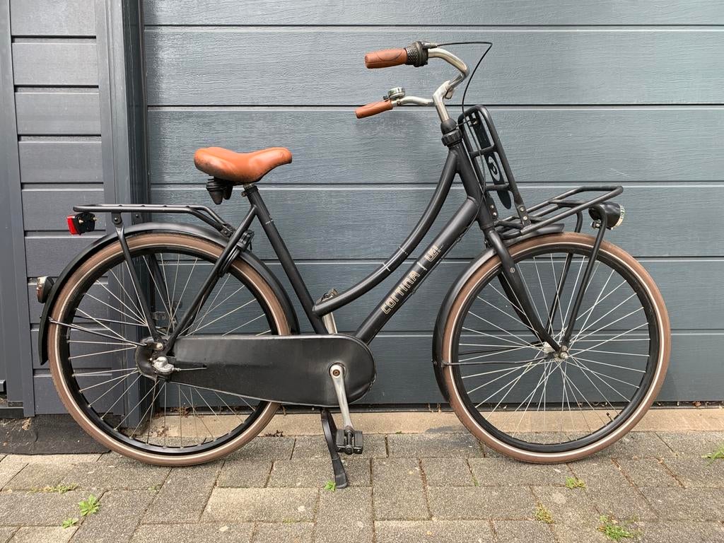 Cortina U4 RN3 damesfiets transportfiets 3versn, Fietsen en Brommers, Fietsen | Dames | Damesfietsen, Terugtraprem, Gebruikt, Versnellingen