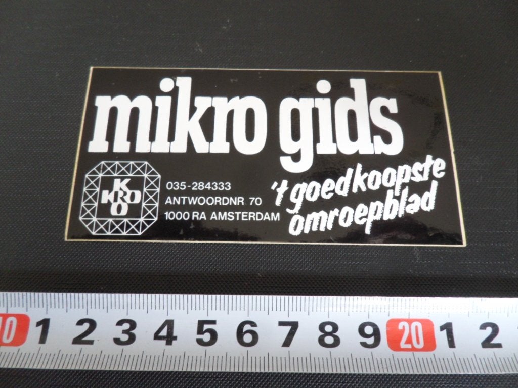 sticker Omroep KRO Mikro Gids  LC205, Ophalen, Zo goed als nieuw