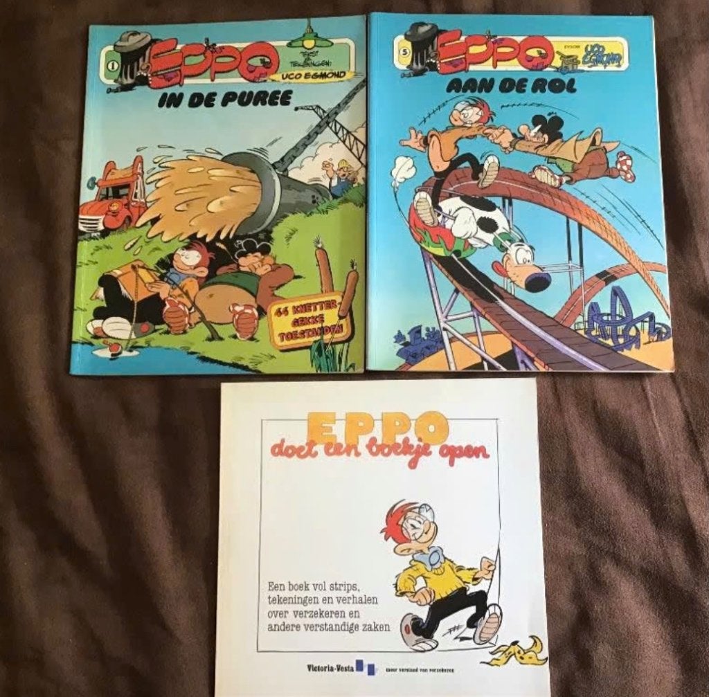 7 uitgaves van Uco Egmond (EPPO)., Meerdere stripboeken, Ophalen of Verzenden, Gelezen