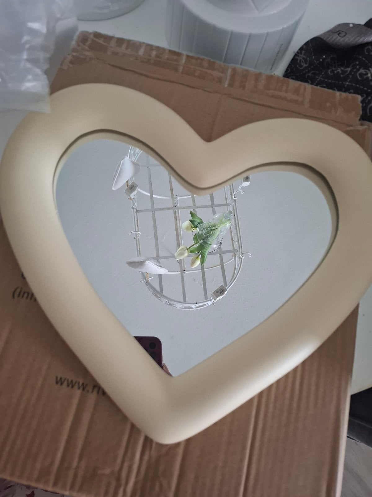 Riviera Maison Spiegel Hart Nieuw, Huis en Inrichting, Woonaccessoires | Spiegels, Minder dan 50 cm, Nieuw, Ophalen of Verzenden