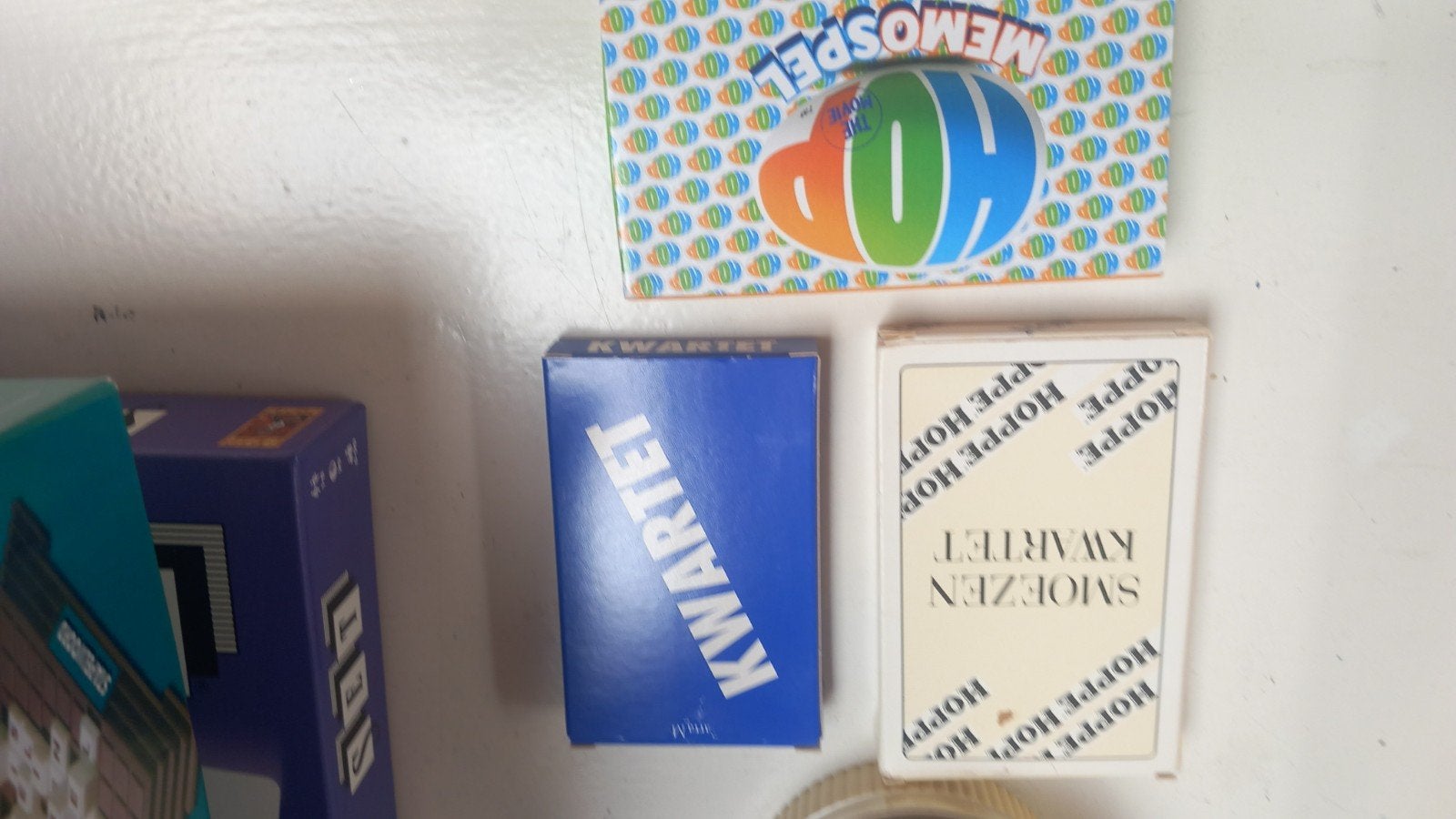 Kwartet en Memospel - Klassieke kaartspellen, Een of twee spelers, Ophalen of Verzenden, Gebruikt