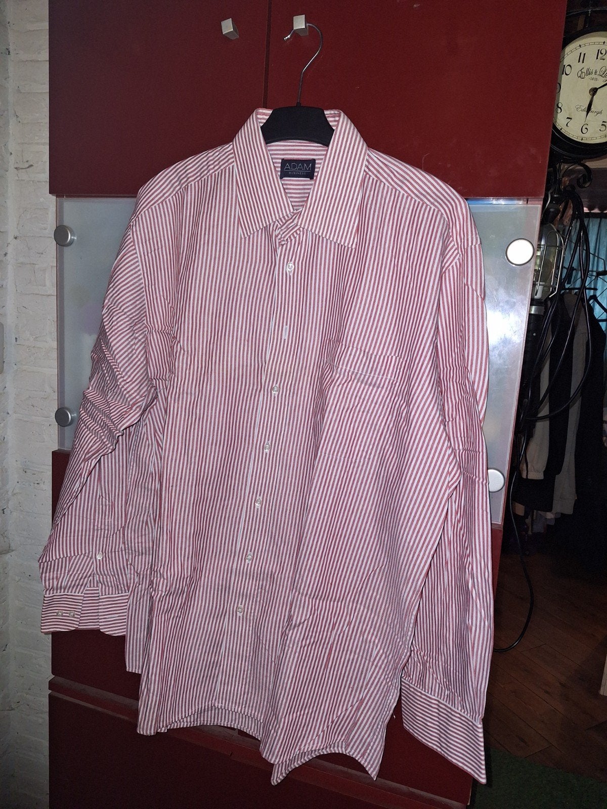 Adam herenoverhemd, Kleding | Heren, Overhemden, Ophalen of Verzenden, Zo goed als nieuw, Blauw, Halswijdte 39/40 (M)