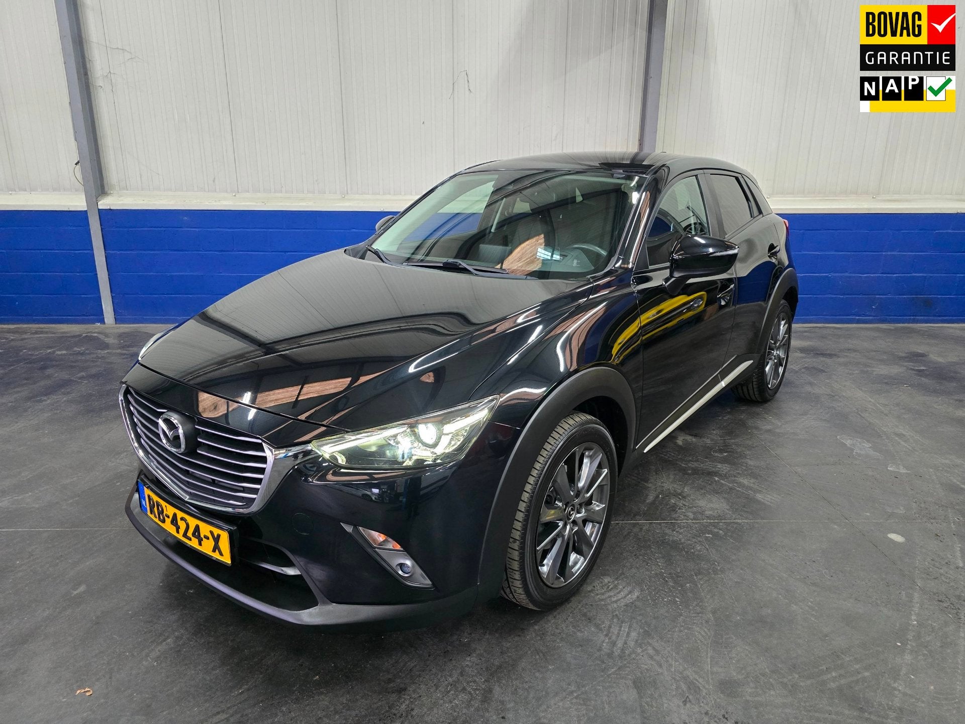 Mazda CX-3 2.0 SkyActiv-G 120 GT-Luxury, Auto's, Euro 6, 4 cilinders, Zwart, SUV of Terreinwagen