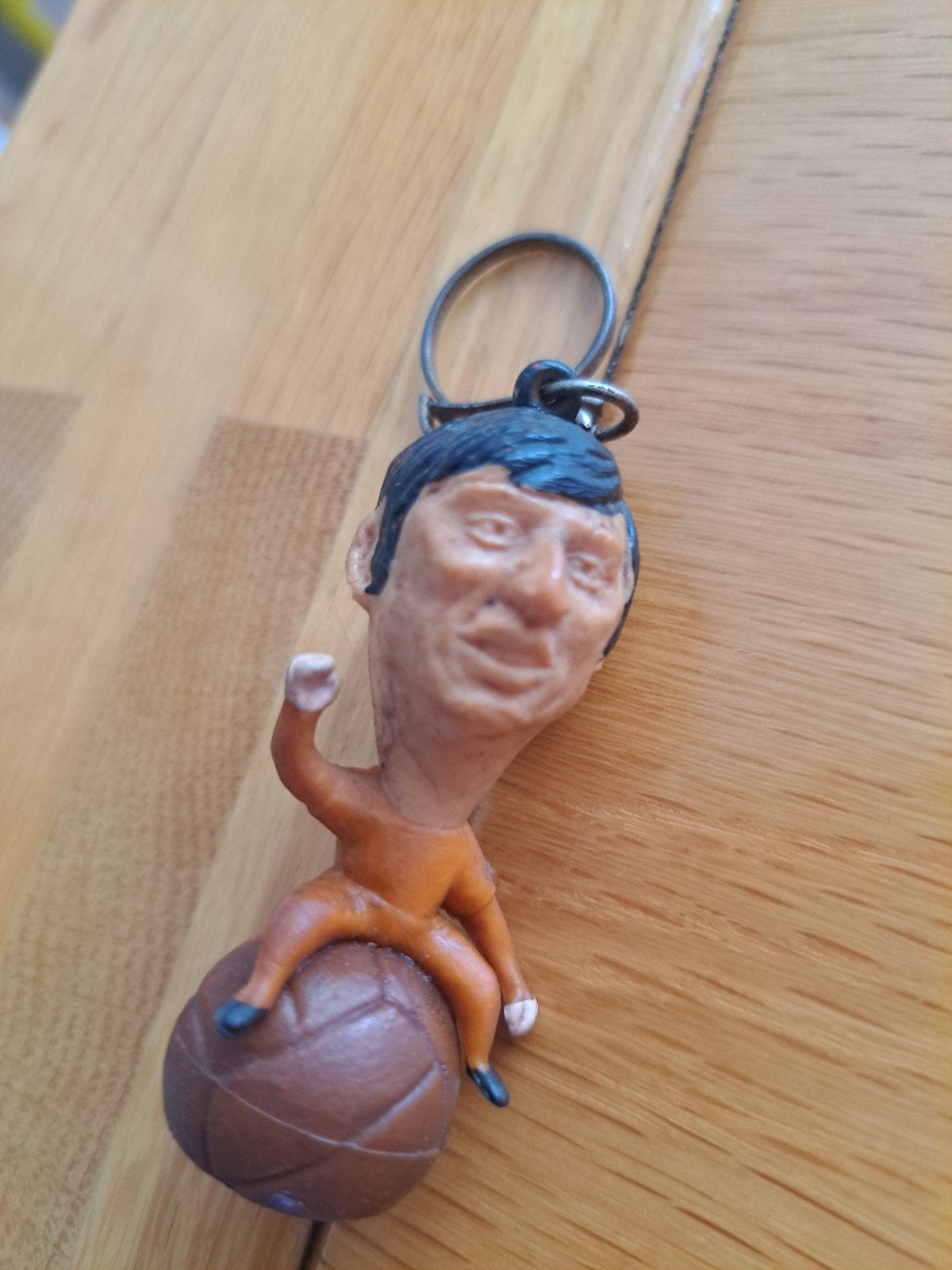 Vintage Johan Cruyff sleutelhanger - Voetballegende, Ophalen of Verzenden
