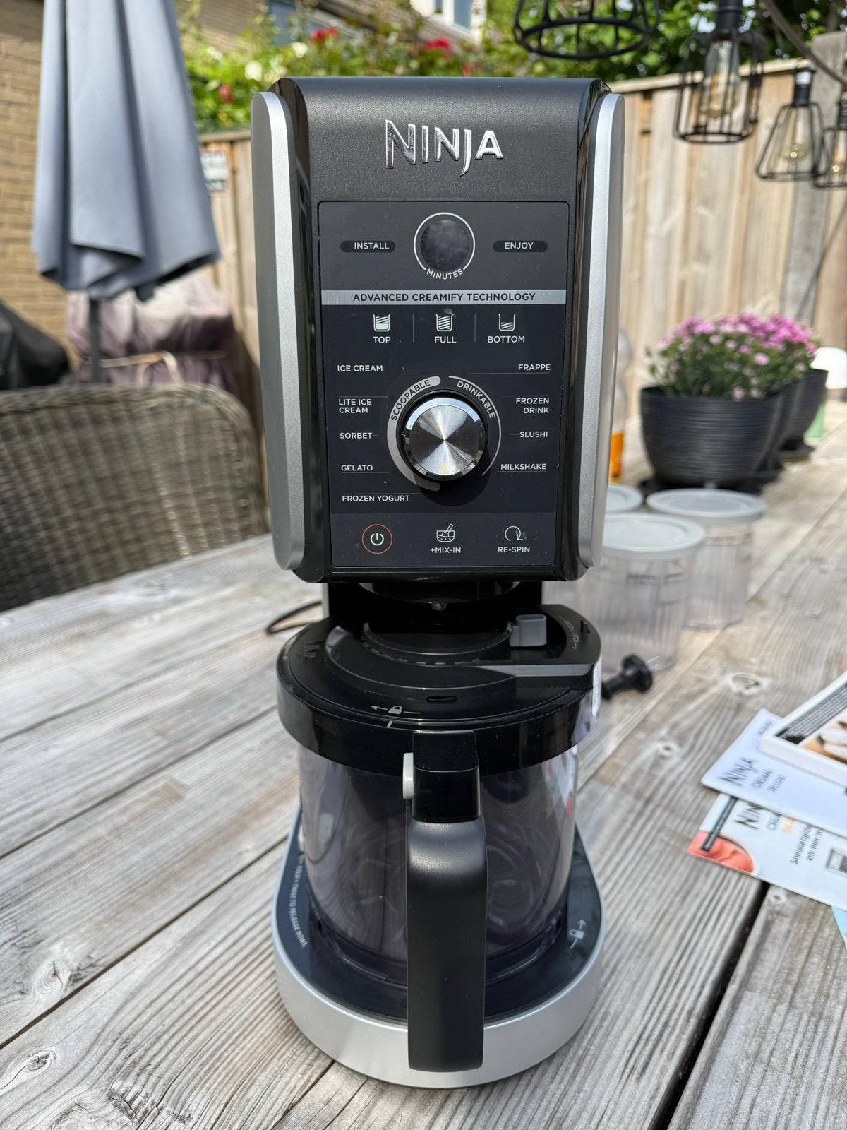 Ninja Creami Deluxe NC501EU IJsmachine, Witgoed en Apparatuur, Keukenmixers, 3 snelheden of meer, Ophalen of Verzenden, Zo goed als nieuw