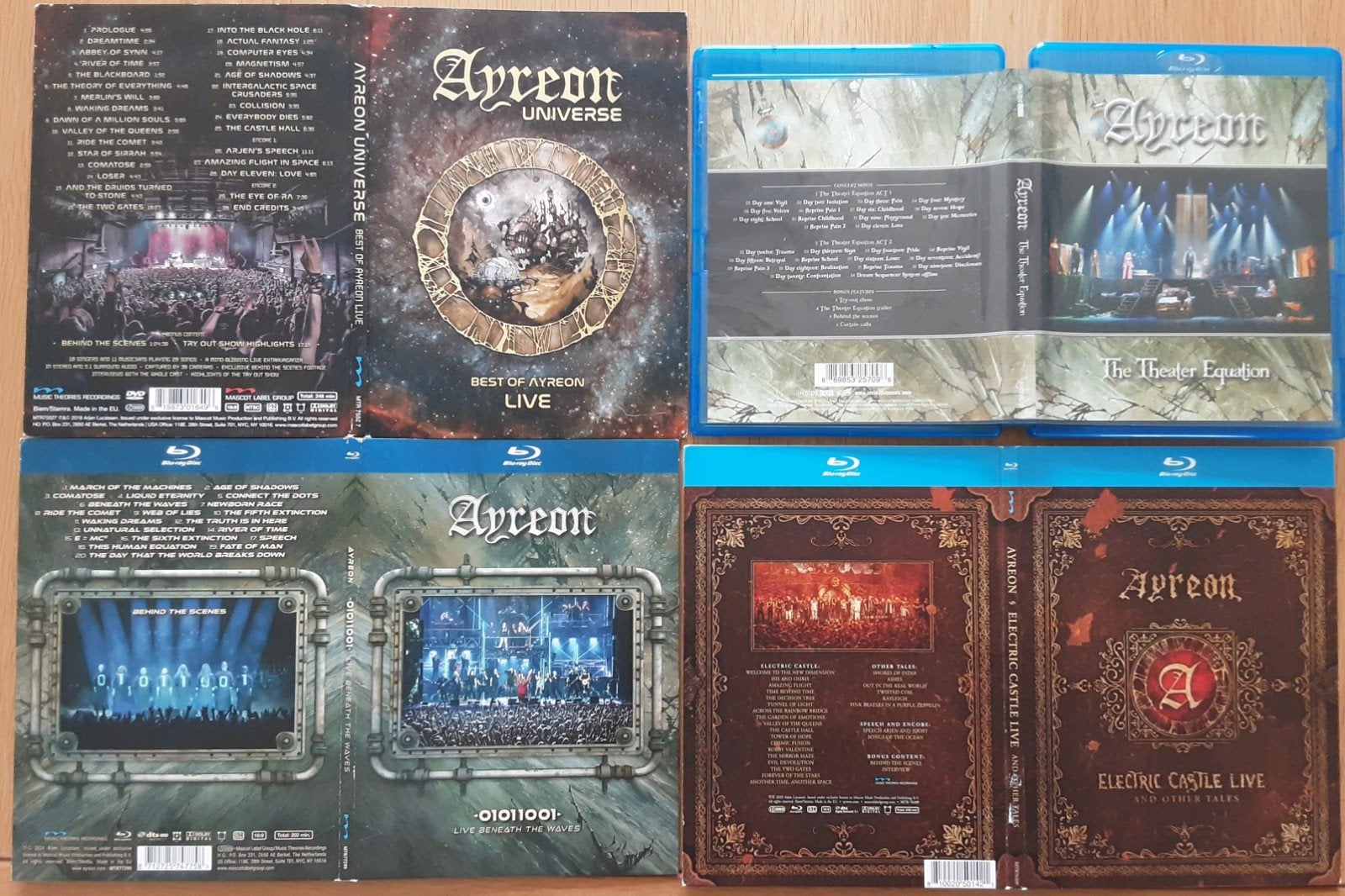 Ayreon Blu-ray, eerste 4 Live Concerten,  5.1 surround sound, Ophalen of Verzenden, Zo goed als nieuw, Muziek en Concerten
