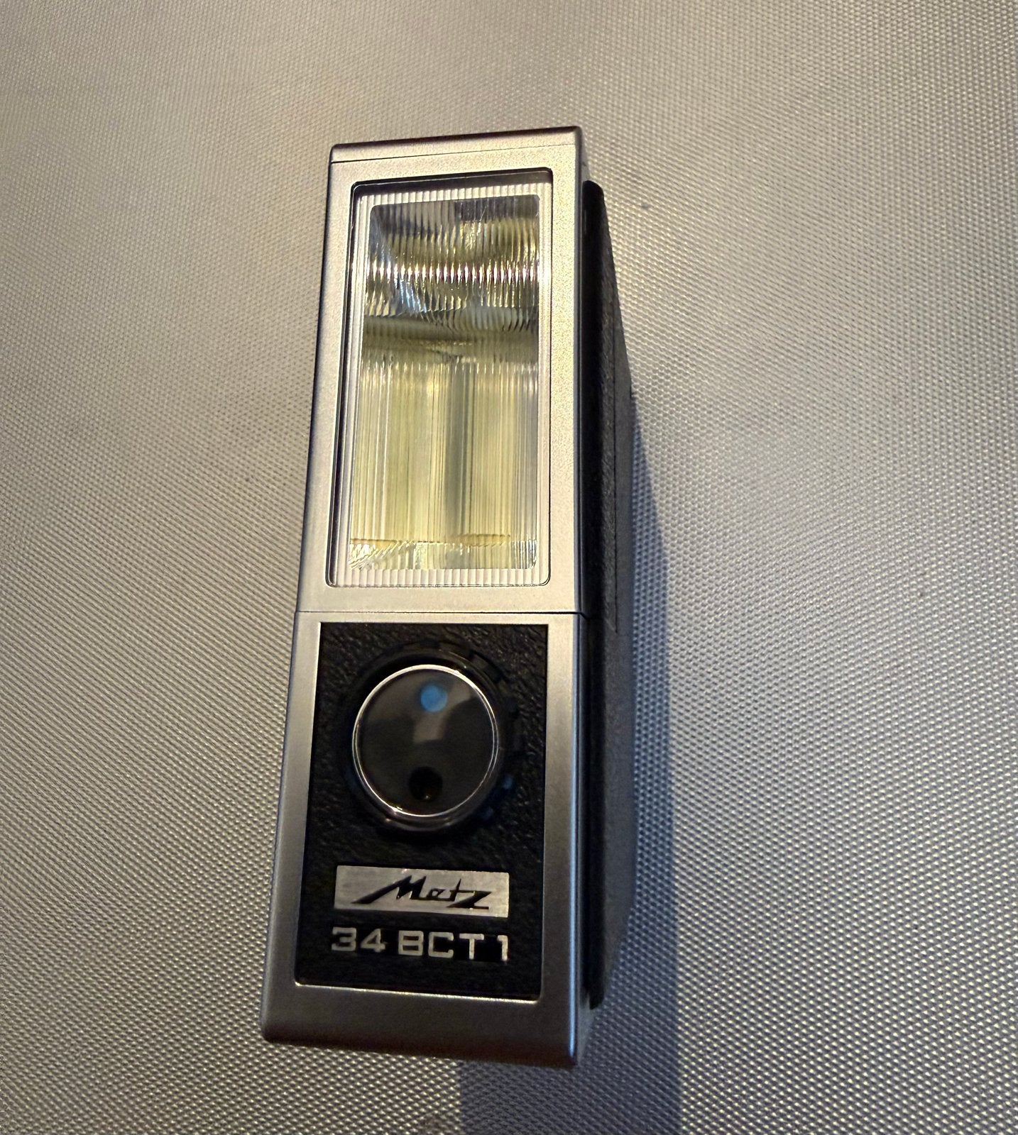 Metz Mecablitz 34 BCT 1 Flitser - Vintage Camera Accessoire, Gebruikt, Voor analoge fotografie, Externe flitser, Ophalen of Verzenden