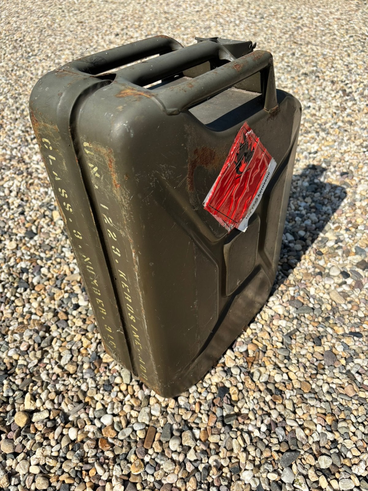 STALEN LEGER JERRY CAN JERRYCAN JEEP 20 liter, ., Overige typen, Ophalen of Verzenden, .