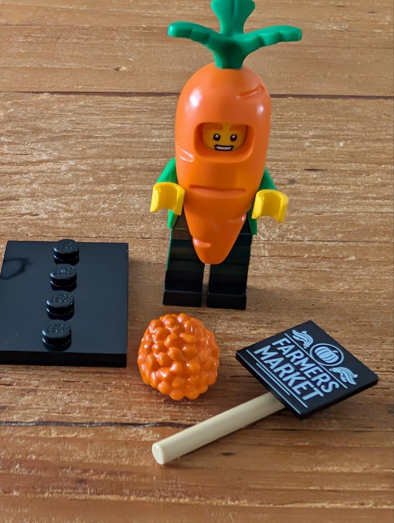 Lego Minifigures serie 24/ Wortelmascotte, Lego, Ophalen of Verzenden, Zo goed als nieuw, Minifiguren serie