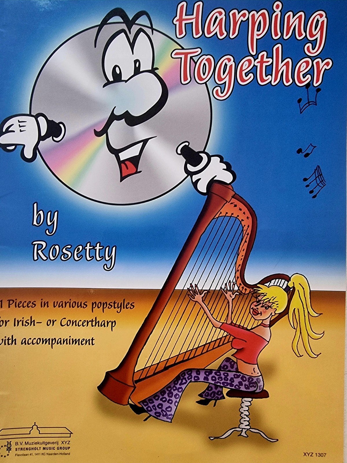 Harpen Samen: Muziekboek met CD voor Harp Div58, Verzenden, Nieuw, Overige instrumenten, Thema