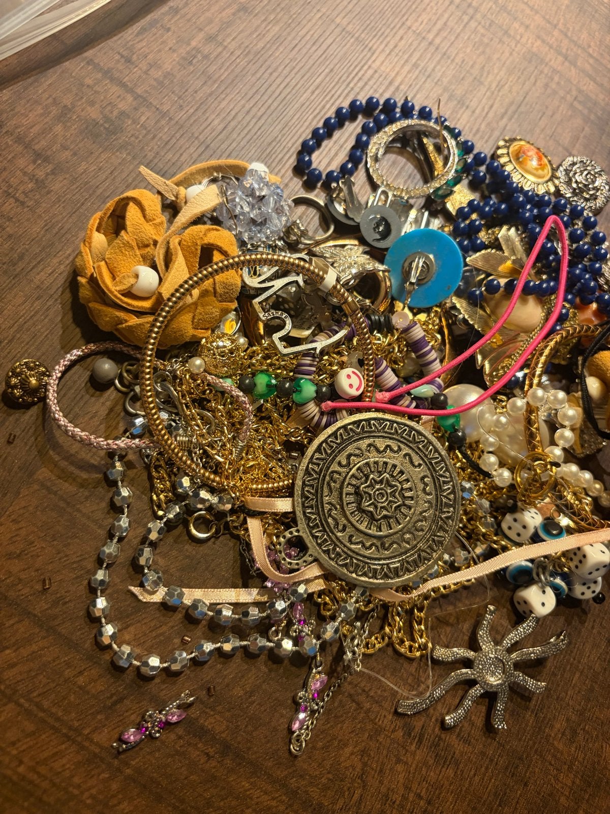 Grote stapel sieraden met mooie parels, Ophalen of Verzenden, Gebruikt