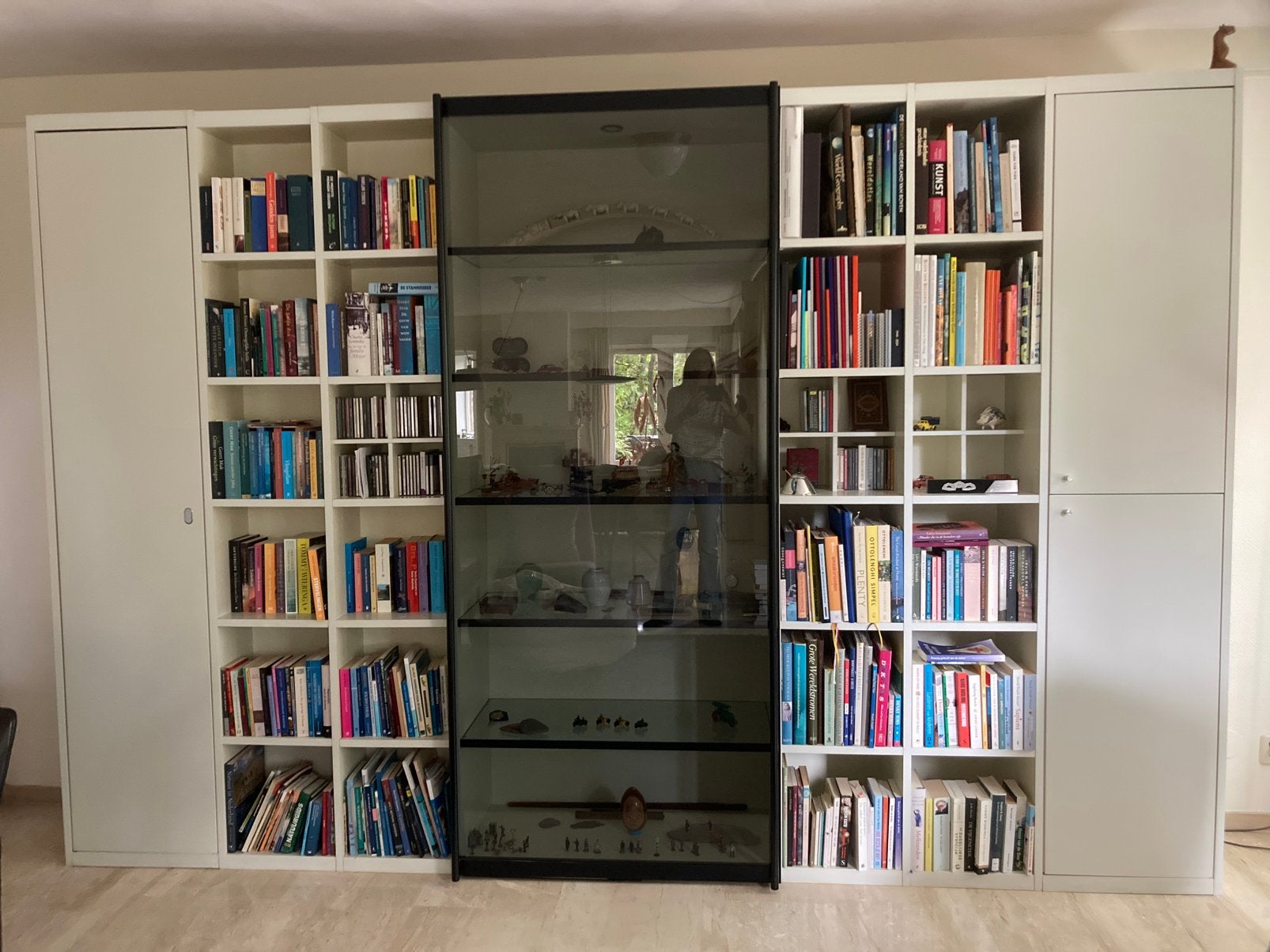 Interlübke design kastenwand met vitrine, Ophalen, Overige materialen, Gebruikt, 200 cm of meer