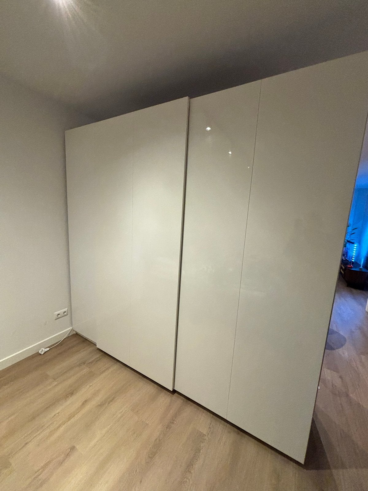 IKEA PAX kast wit hoogglans met schuifdeuren 250x60x236 cm, Ophalen, Overige materialen, 200 cm of meer, 150 tot 200 cm