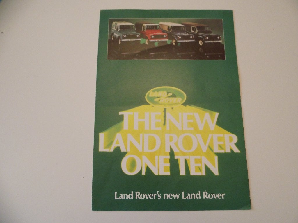 Land Rover One Ten, Verzenden, Zo goed als nieuw, Overige merken