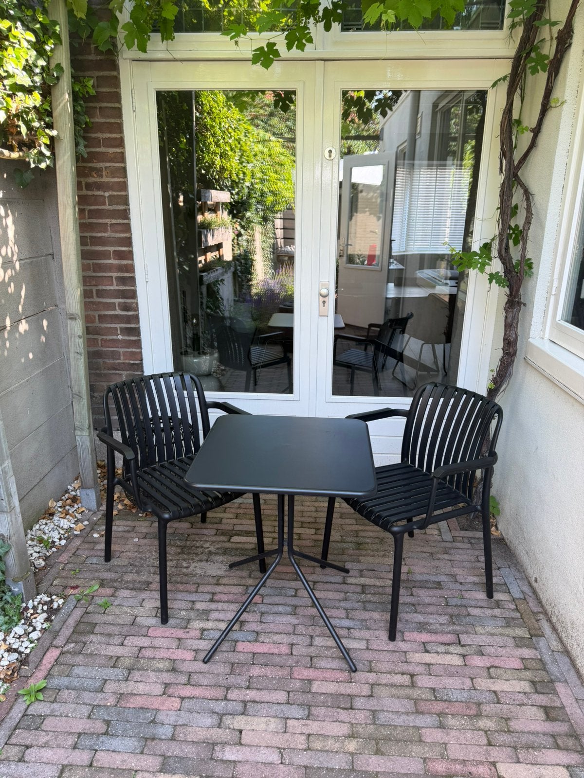 Eettafel set van Kwantum!, Kunststof, Gebruikt, Eettafel, Tuinset