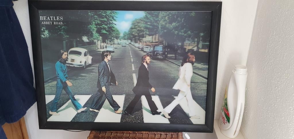 Beatles - Abbey Road. 3D Led-verlichting, Ophalen, Gebruikt, 50 tot 75 cm, Overige typen