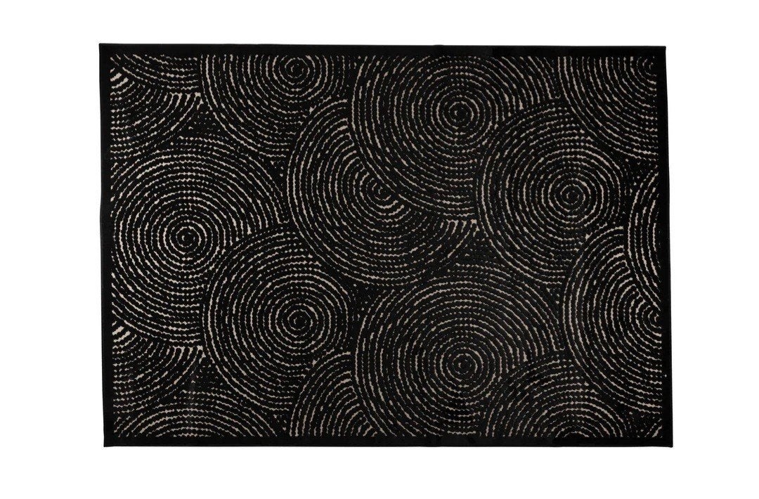 Dutchbone vloerkleed Dots Zwart 170x240 cm nieuw, Ophalen, Nieuw