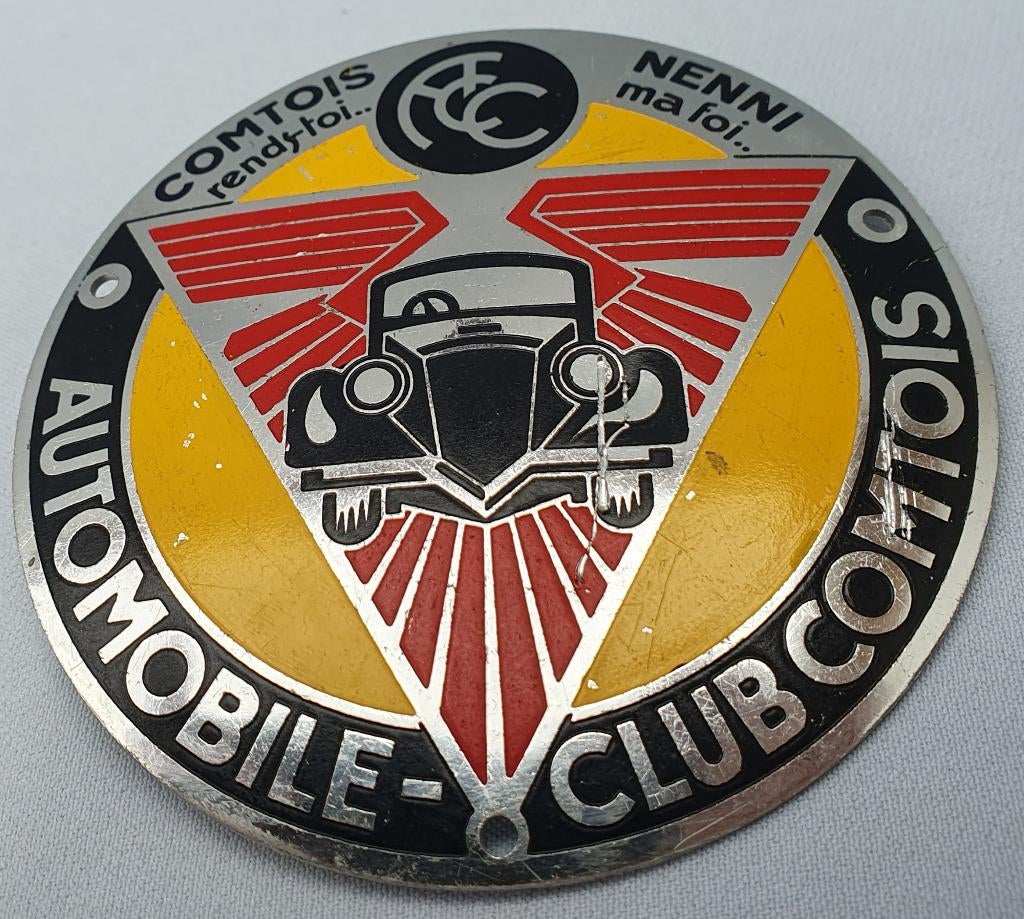 Grille Badge Automobile Club Comtois, Verzenden, Gebruikt, Auto's