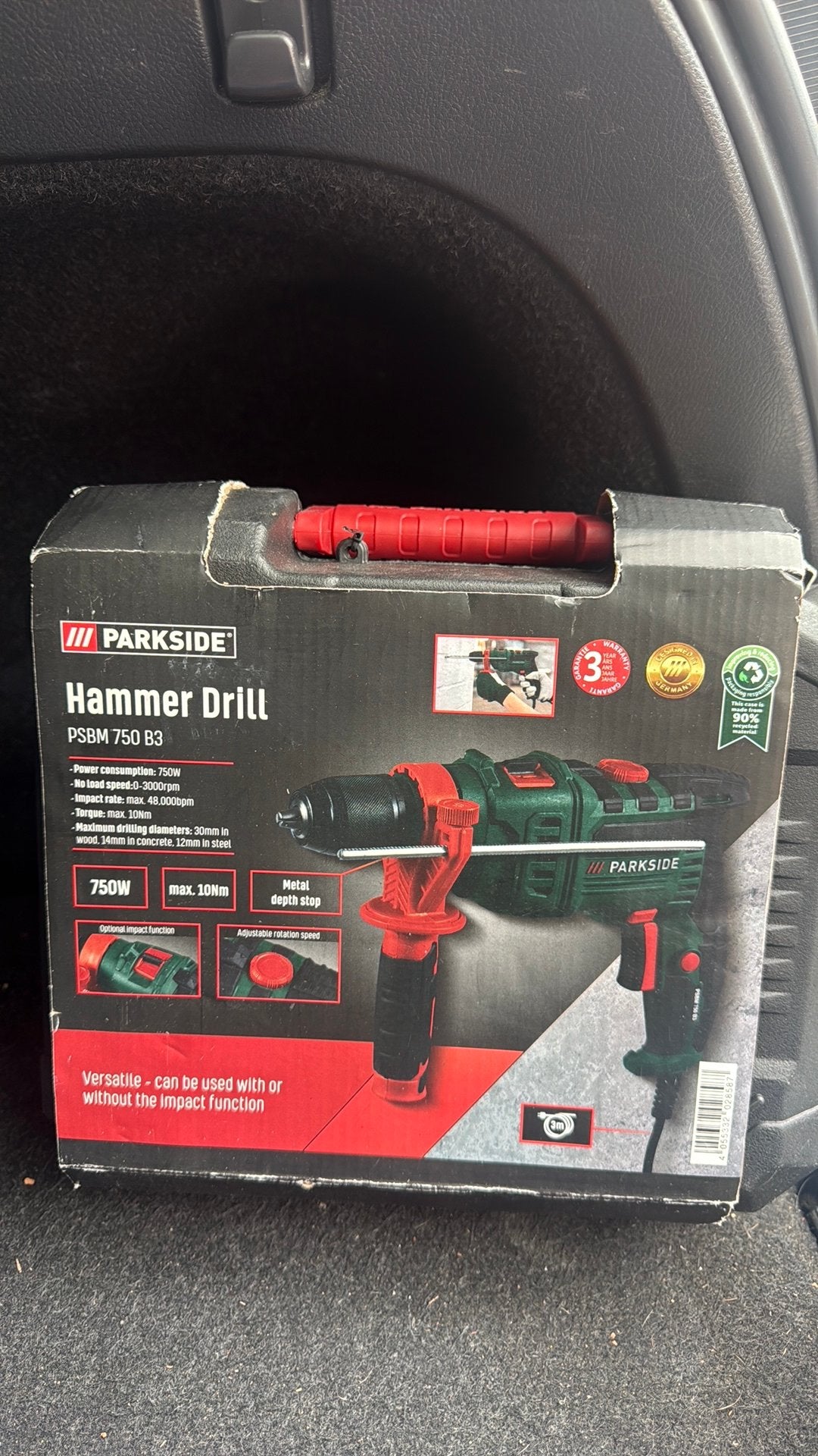 Hammer drill parkside, Doe-het-zelf en Verbouw, 600 watt of meer, Variabele snelheid, Nieuw, Ophalen