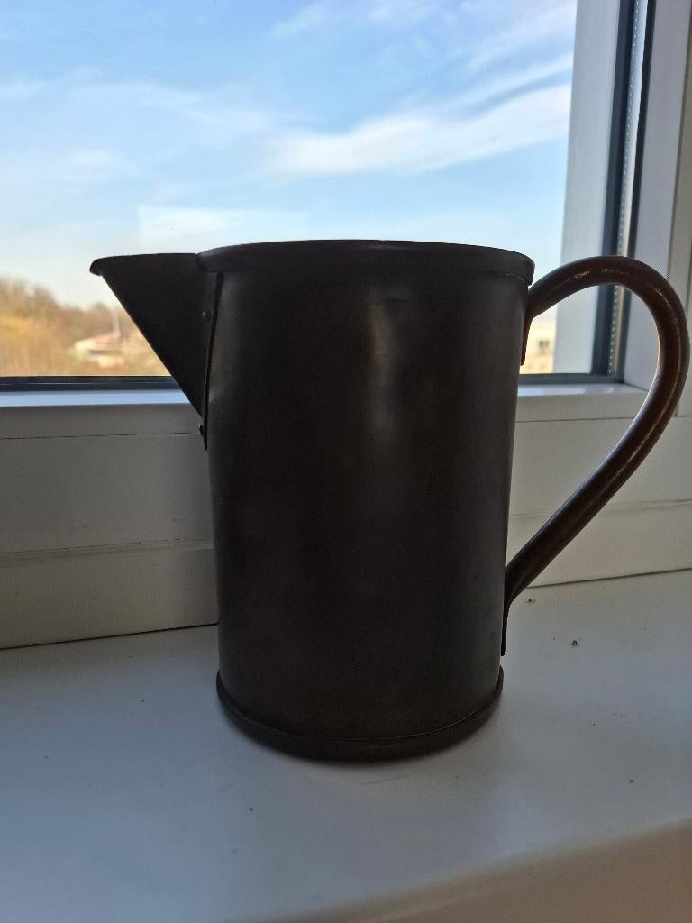 antieke koperen kan, Antiek en Kunst, Antiek | Koper en Brons, Ophalen of Verzenden, Brons