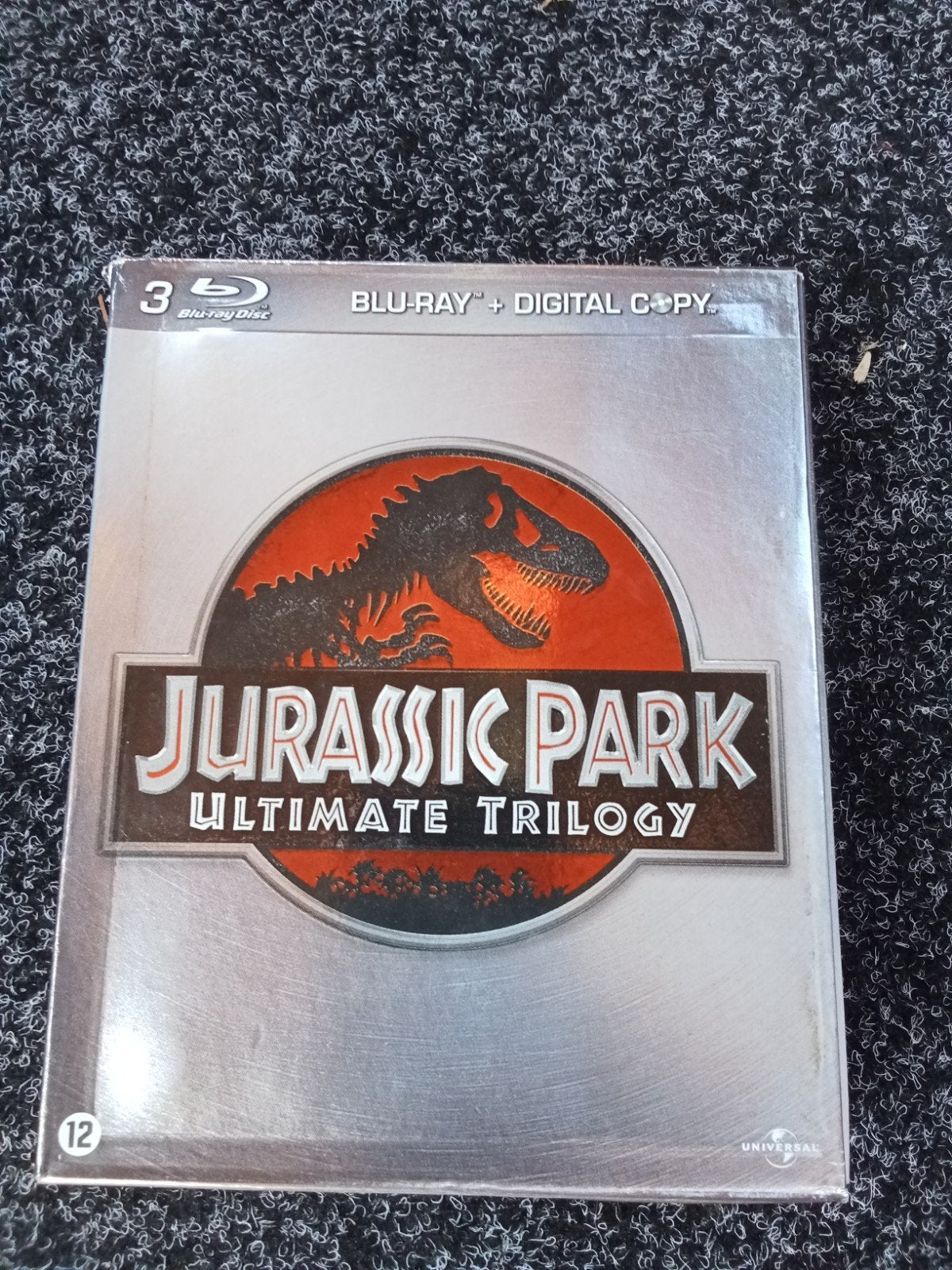 Jurassic Park Ultimate Trilogy Blu-ray + Digitale Kopie, Engels, Ophalen of Verzenden, Zo goed als nieuw, Blu-ray