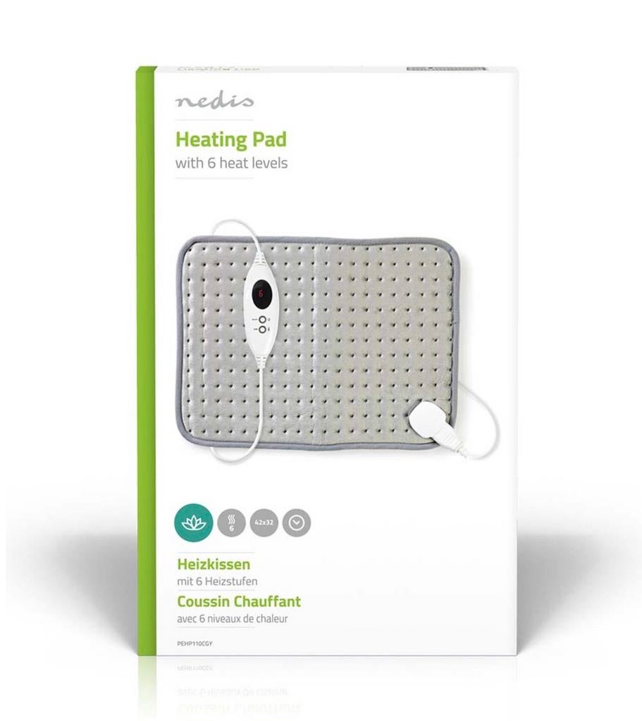Nedis Elektrisch Warmtekussen met 6 Warmtestanden, Sport en Fitness, Gezondheidsproducten en Wellness, Ophalen of Verzenden, Nieuw