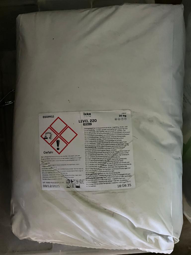 Egaline Level 220 - 20 kg zak - Nieuw en ongebruikt, Doe-het-zelf en Verbouw, Overige Doe-het-zelf en Verbouw, Ophalen, Nieuw