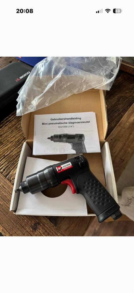 Te koop een Eagle EG1059 1/4" luchtsleutel nieuw in doos, Auto diversen, Autogereedschap, Ophalen of Verzenden, Nieuw