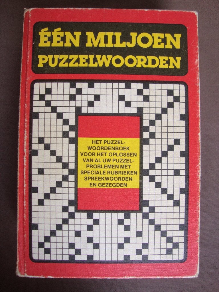 EEN MILJOEN PUZZELWOORDEN, Ophalen of Verzenden, Gelezen, Overige onderwerpen