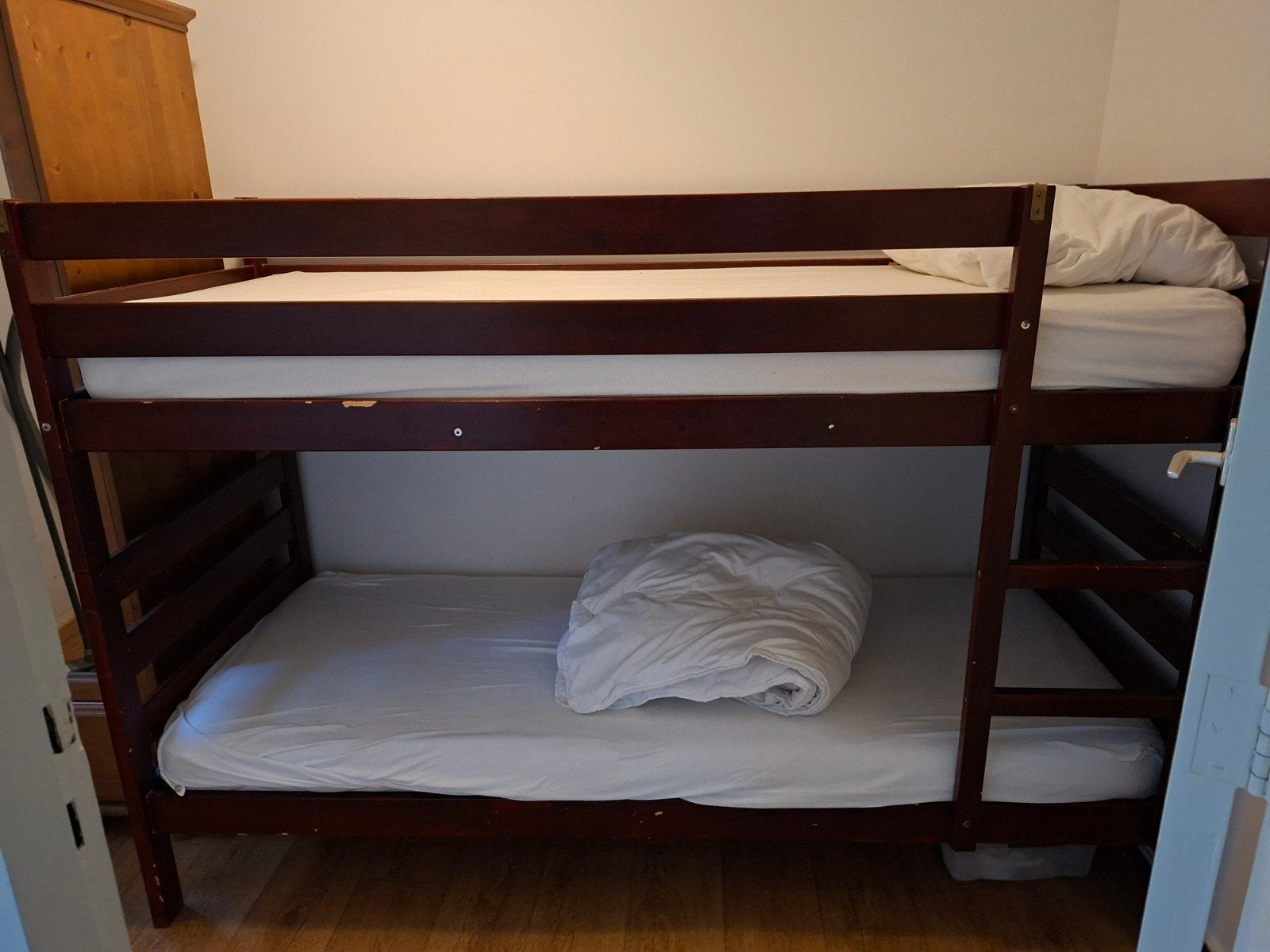 Stevig stapelbed - inclusief 2 matrassen, Ophalen, Gebruikt, Tweepersoons, Minder dan 160 cm