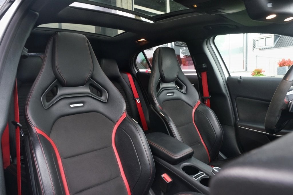 Mercedes-Benz GLA AMG 45 4M Edition 1 Pano, Kuipstoelen, Rec, Dealer onderhouden, Gebruikt, 4 cilinders, Leder