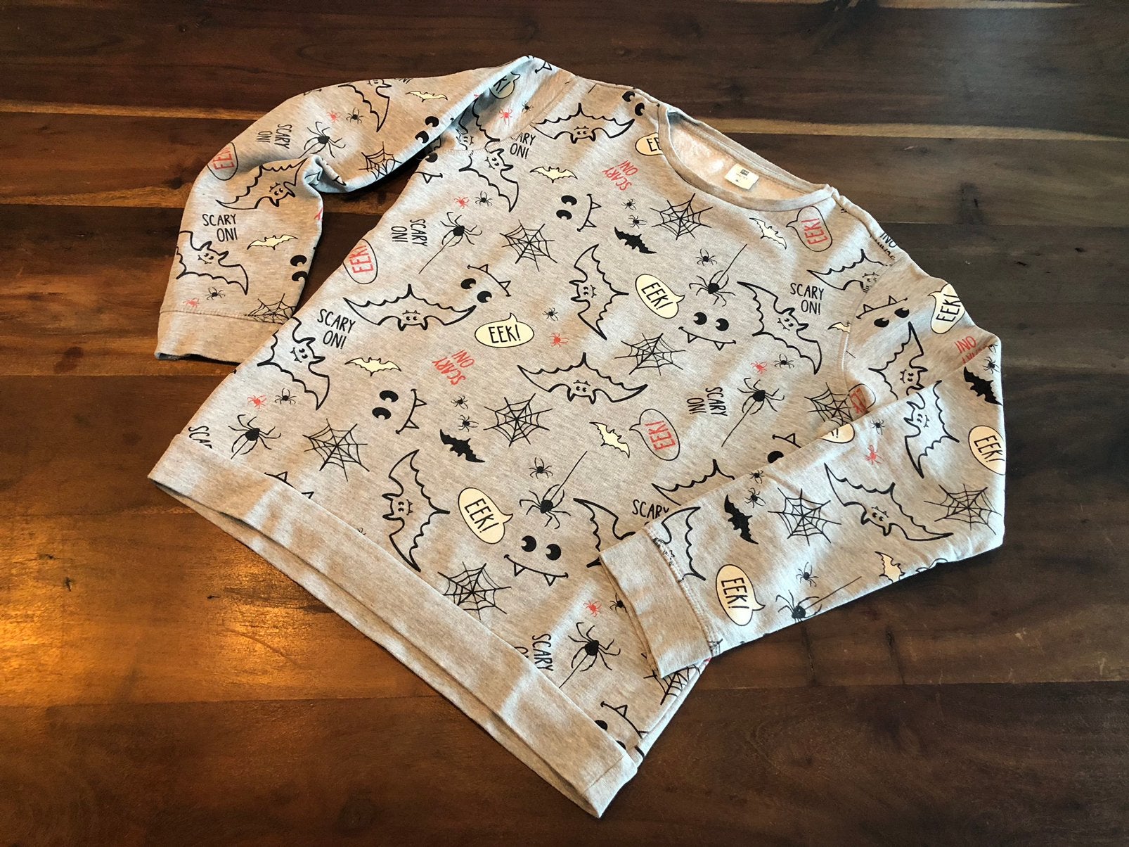 💙 HEMA mt 146 152 sweater trui HALLOWEEN grijs jongen, Ophalen of Verzenden, Zo goed als nieuw, Jongen, Trui of Vest