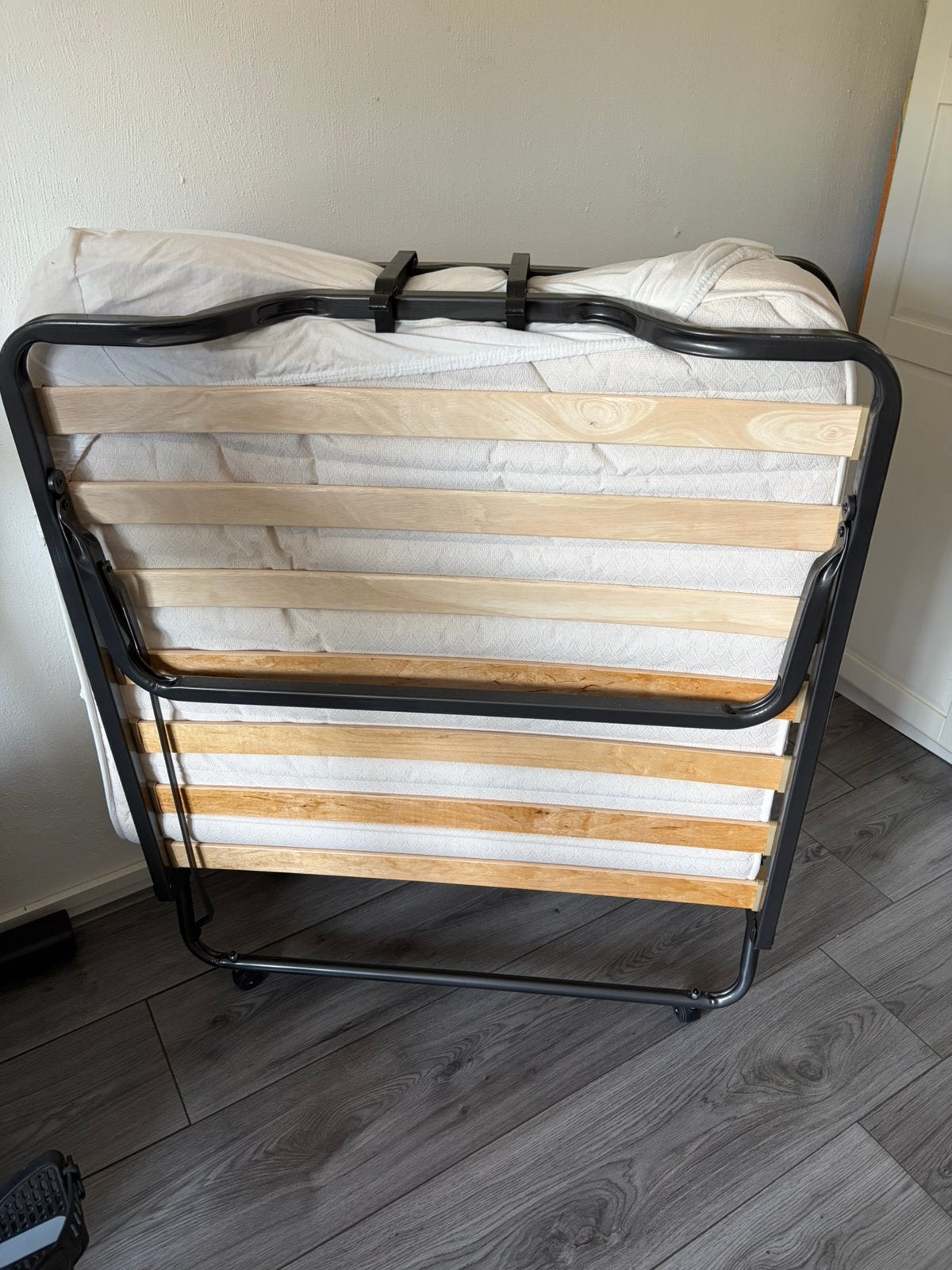 Vouwbed, Ophalen, 90 cm, Eenpersoons, Zwart