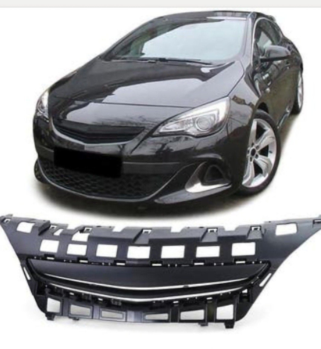 Embleemloze zwarte Grill voor Opel Astra Gtc, Auto-onderdelen, Ophalen of Verzenden, Nieuw, Opel