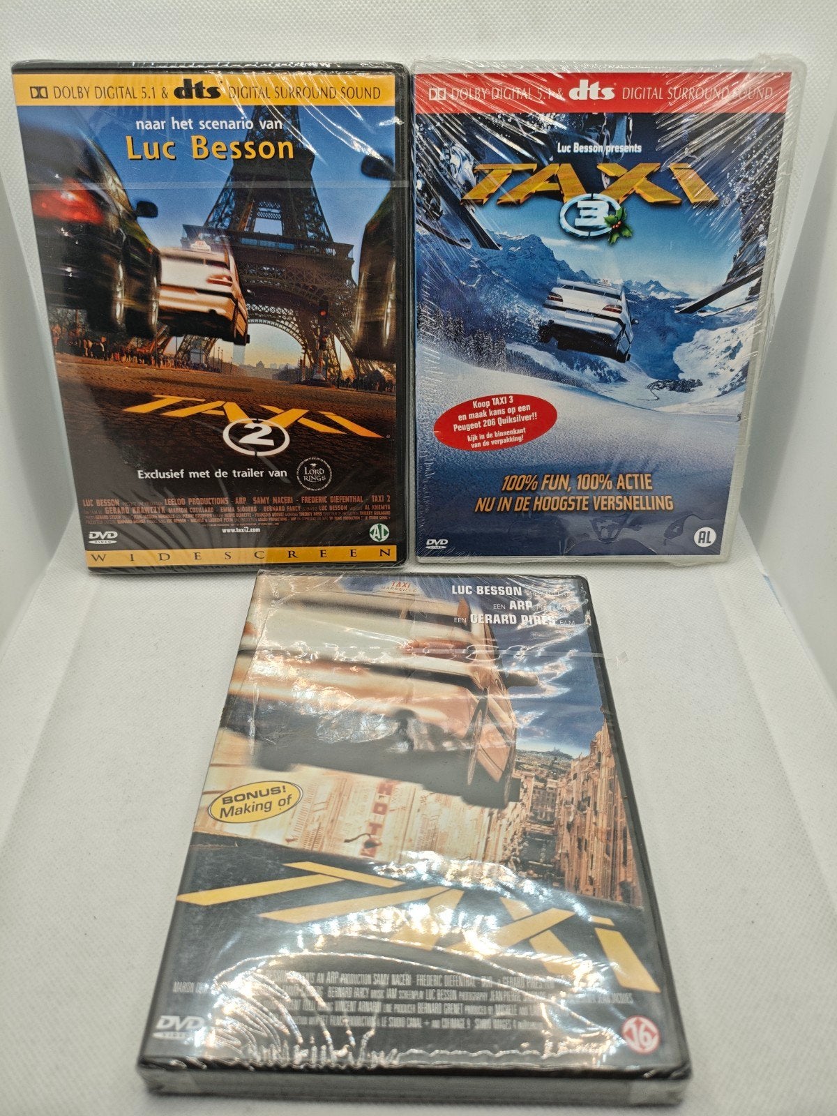taxi 1, 2 en 3 SEALED dvd set, Alle leeftijden, Ophalen of Verzenden, Zo goed als nieuw
