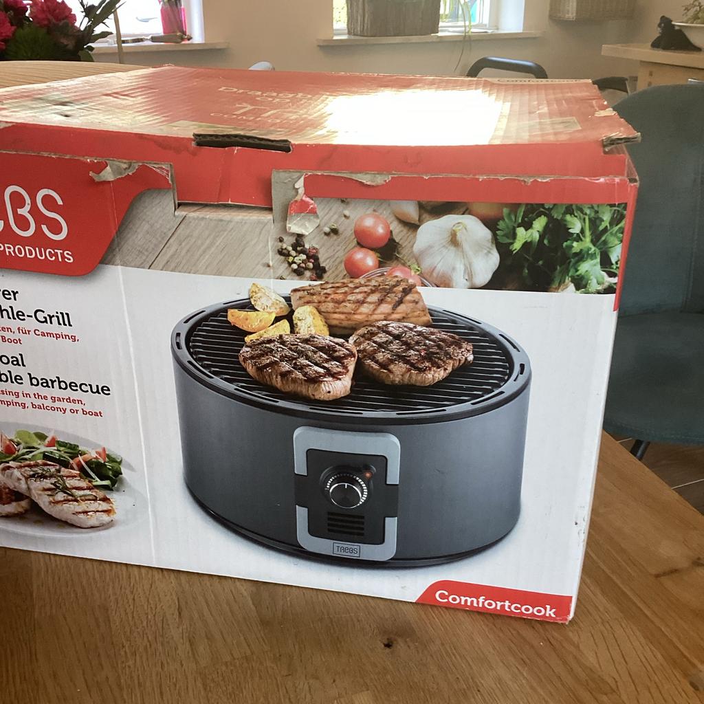 Mobiele houtskool barbecue - Zo goed als nieuw, Ophalen, Zo goed als nieuw