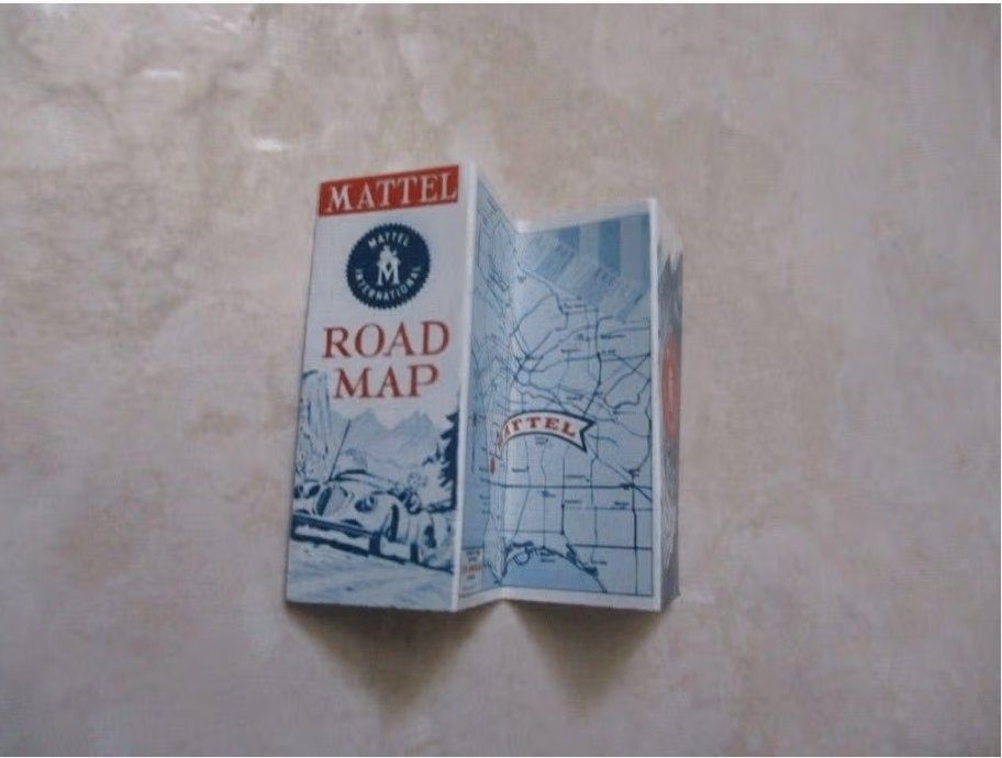VINTAGE BARBIE ROAD MAP voor OPEN ROAD Kledingsetje, Ophalen of Verzenden, Nieuw, Accessoires