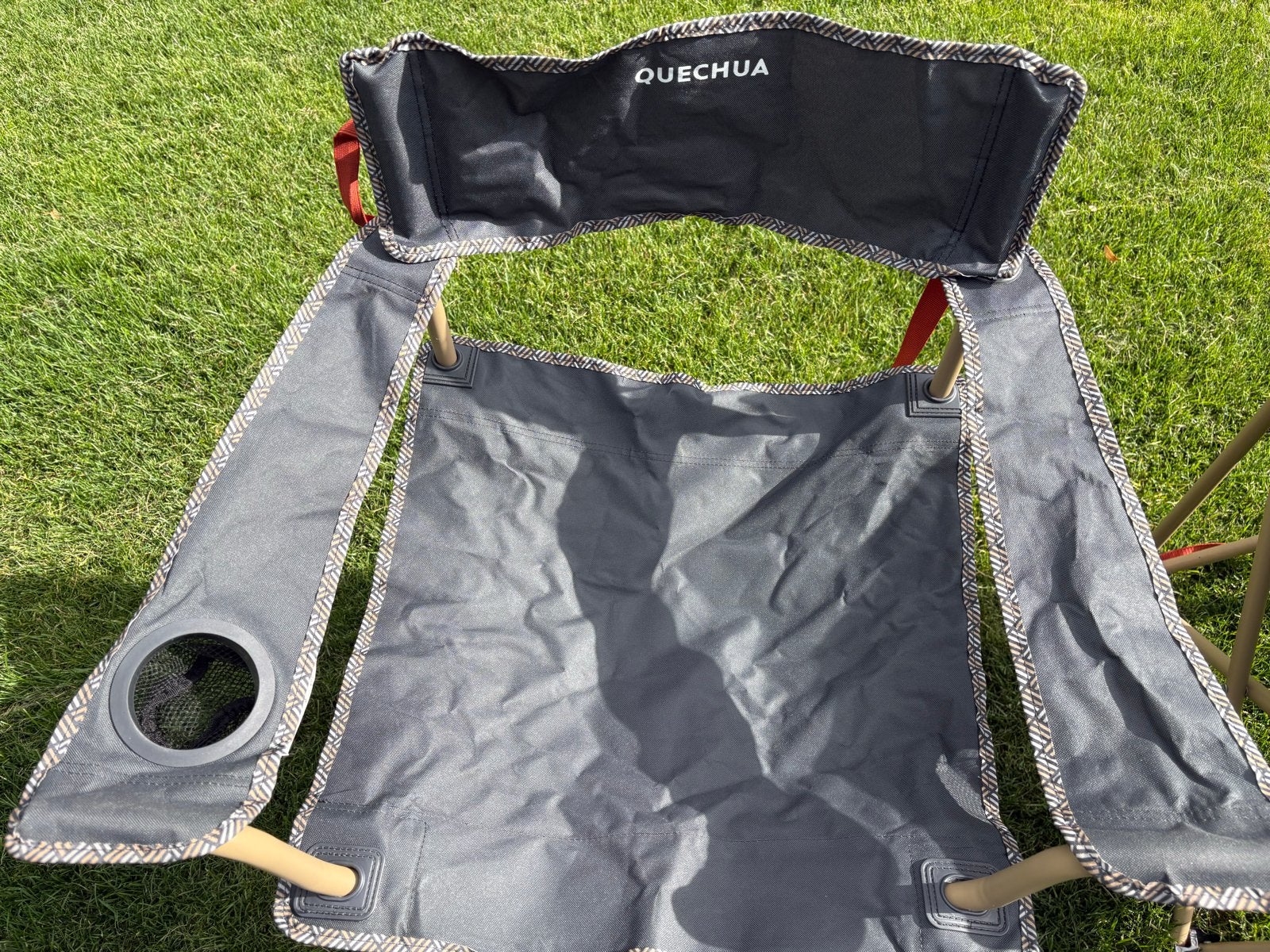 2 inklapbare campingstoelen Quechua, Caravans en Kamperen, Kampeermeubelen, Gebruikt, Campingstoel, Ophalen of Verzenden