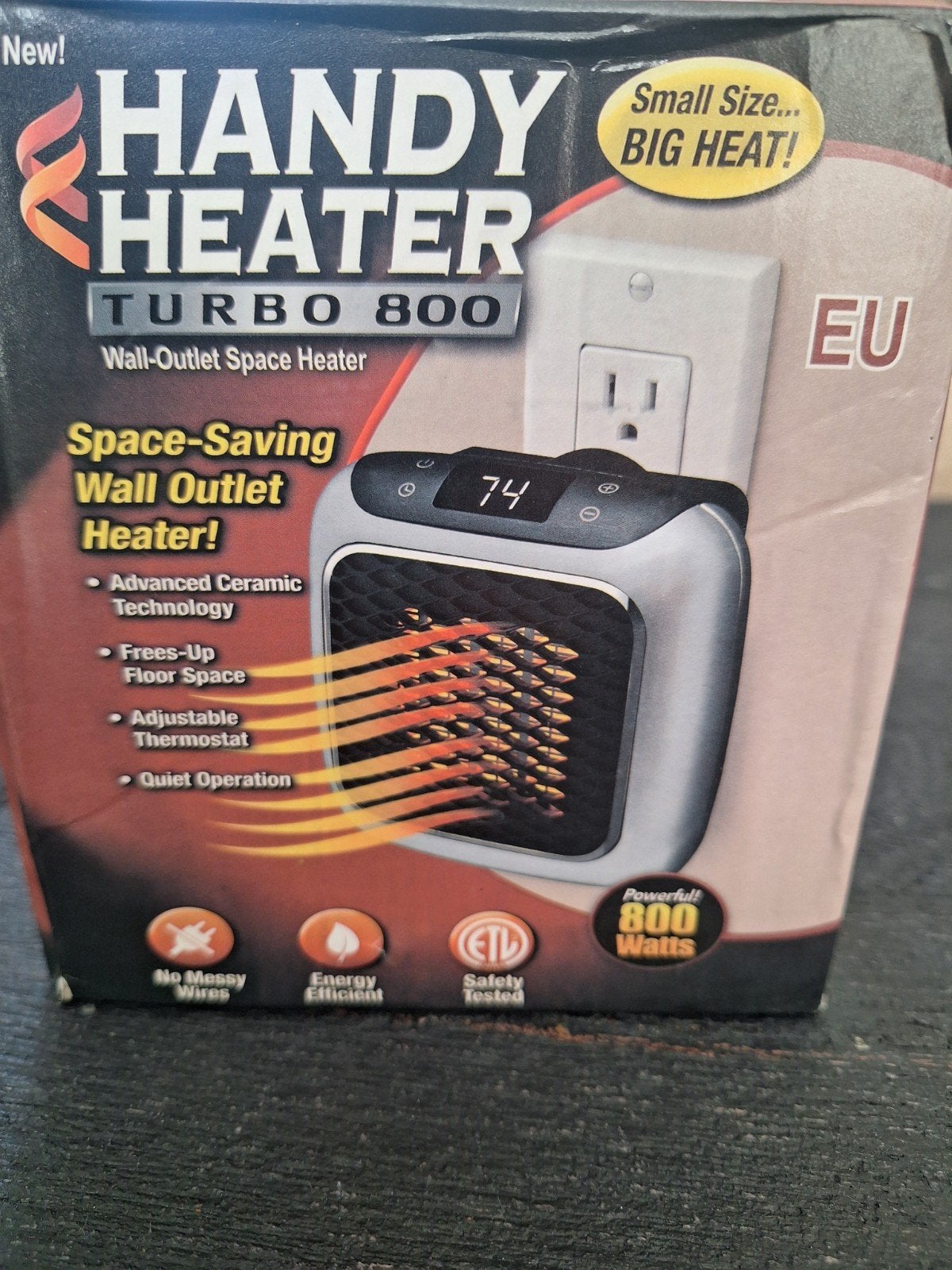 Nieuwe Handy Heater Turbo 800 – 800 Watt – ongebruikt, Huis en Inrichting, Kachels, Ophalen of Verzenden, Nieuw, Elektrisch, Overige soorten