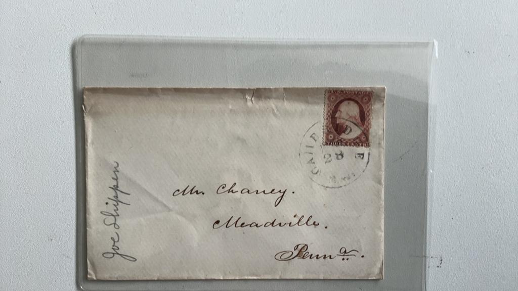 Brief oud, Postzegels en Munten, Ophalen of Verzenden, Noord-Amerika