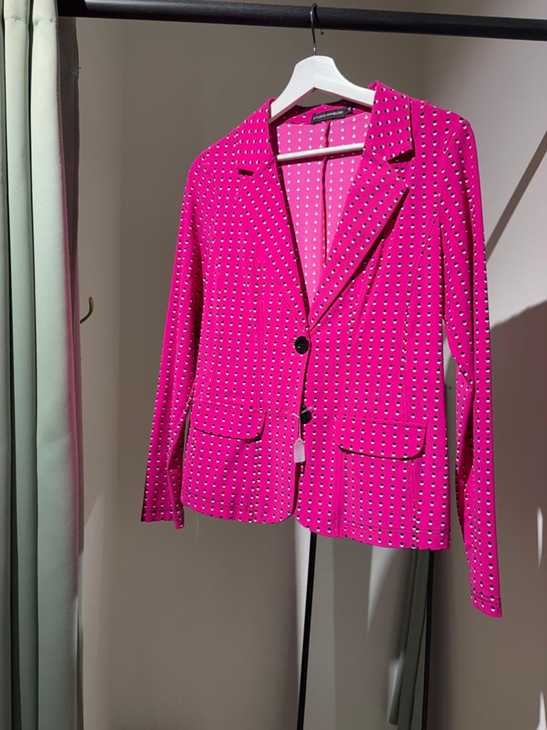 Studio Anneloes travel blazer roze stip S, Ophalen of Verzenden, Zo goed als nieuw, Roze