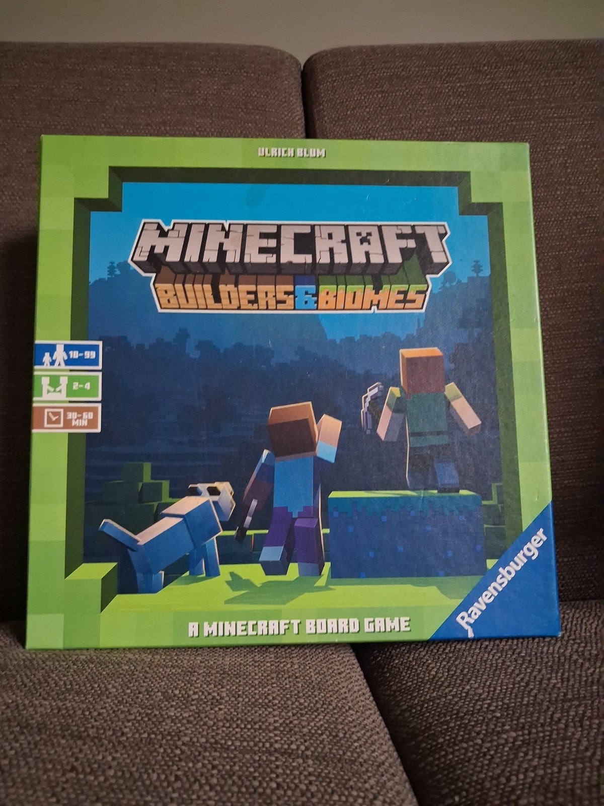 Minecraft Builders & Biomes Bordspel Ravensburger, Hobby en Vrije tijd, Een of twee spelers, Ophalen, Zo goed als nieuw, Ravensburger
