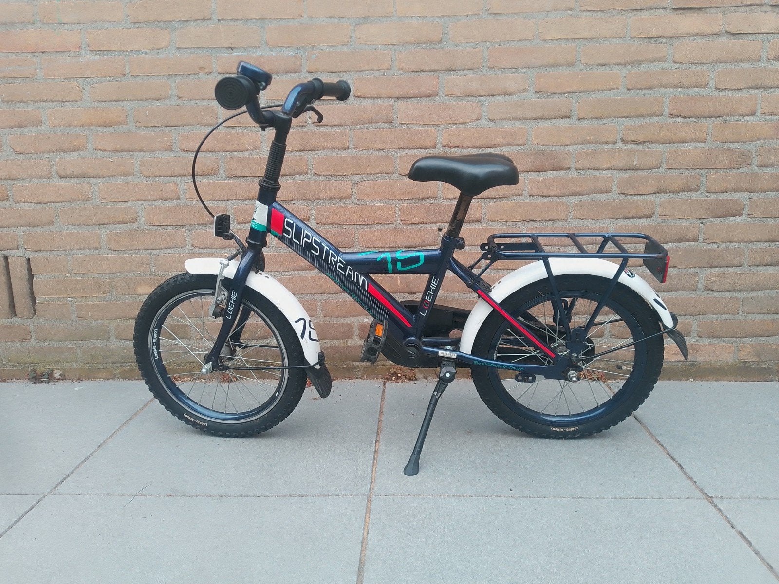 Kinderfiets, 16 inch van Loekie, Fietsen en Brommers, Fietsen | Vouwfietsen, Ophalen, Gebruikt, 16 tot 18 inch