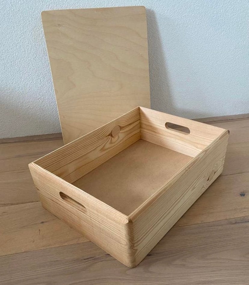Speelgoedkist, kist hout met deksel bv voor Duplo, speelgoed, Ophalen, Overige typen