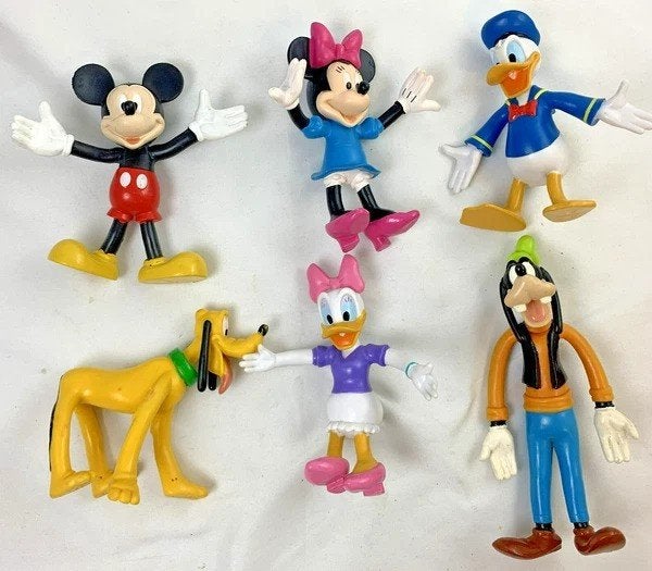 Disney bend-em 6 figuren Mickey Minnie Donald Goofy Pluto, Coolsingel 104, 3011 AG Rotterdam, Netherlands, Zo goed als nieuw, Kend Used Items EZ