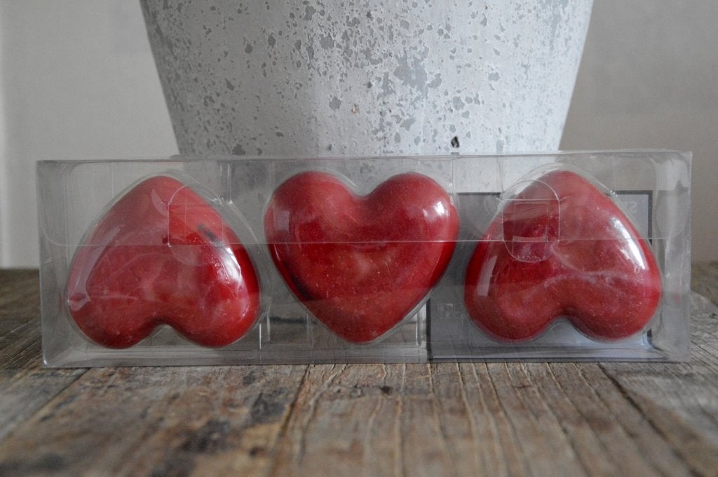 NIEUW IKEA SPINNA Hartjes Kaarsen - Set van 3 - Rood., IKEA, Nieuw, Ophalen of Verzenden, Kaars