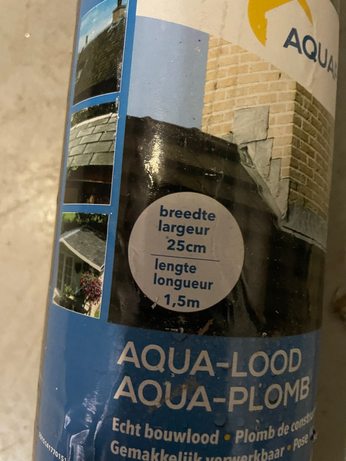 Aqua-Lood bouwlood 25cm x 1.5m, Doe-het-zelf en Verbouw, Dakpannen en Dakbedekking, Overige typen, Nieuw, Ophalen of Verzenden