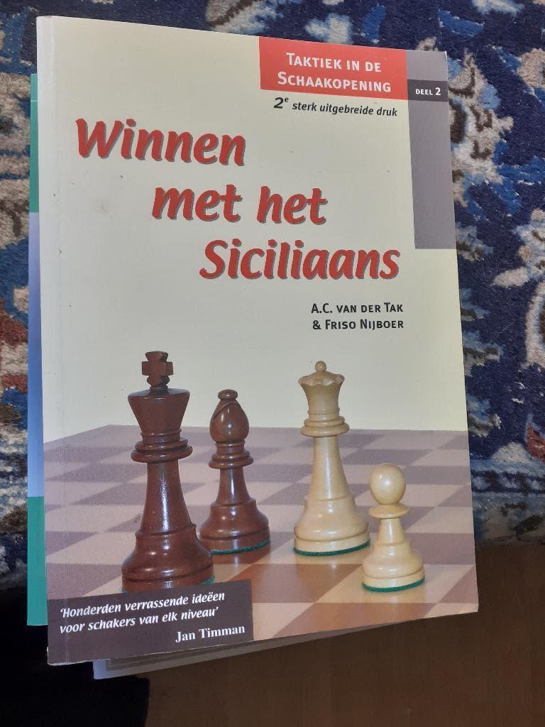 Winnen met het Siciliaans Vd Tak&Nijboer Taktiek schaken, Boeken, Ophalen of Verzenden, Denksport