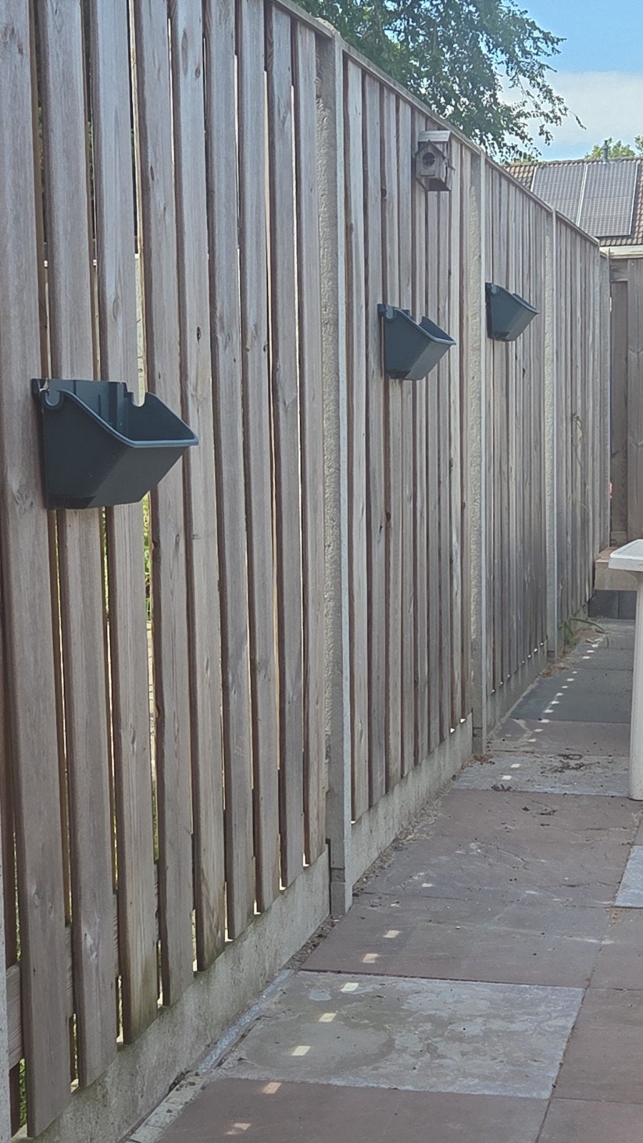 Gebruikte kunststof bloembakken voor buiten, Tuin en Terras, Bloembakken en Plantenbakken, Kunststof, Gebruikt, Minder dan 30 cm